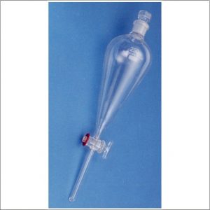 FUNNELS, SEPARATING, CONICAL/PEAR SHAPE, BOROSILICATE GLASS