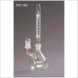 SPECIFIC GRAVITY BOTTLES WITH GROUND IN THERMOMETER 00 TO 500 C 