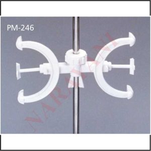 BURETTE CLAMP, DOUBLE, POLYPROPYLENE