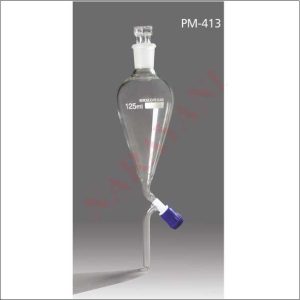 FUNNELS, SEPARATING, PEAR SHAPE, ROTA FLOW STOPCOCK,  PTFE KEYS, STOPPERED