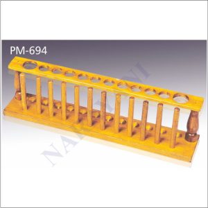 TEST TUBE STAND, WOODEN, 12 HOLES