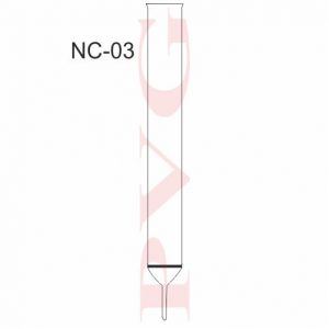 CHROMATOGRAPHY COLUMNS WITH INTEGRAL SINTERED DISC BUT WITHOUT STOPCOCK