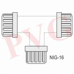 SCREW THREAD CONNECTORS T SHAPE For multiple connections. Diameter 7 and 8 mm.
