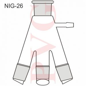 VACUUM RECEIVER TO TAKE 3 x 100 ML. FLASKS