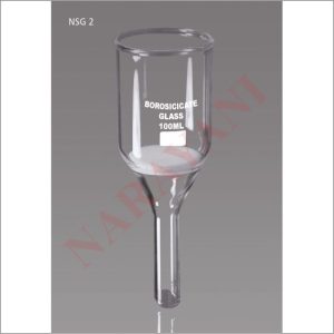 BUCHNER FUNNEL WITH SINTERED DISC & CONE AT STEM