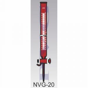 BURETTES WITH DOUBLE OBLIQUE BORE PTFE KEY STOPCOCK, 3 – WAY