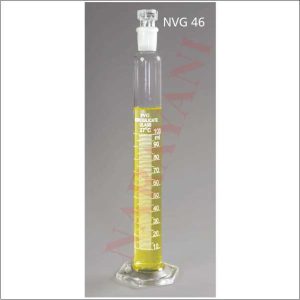 MEASURING CYLINDERS WITH HEXAGONAL BASE AND INTERCHANGEABLE STOPPER