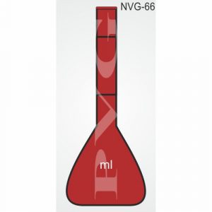 FLASK, AMBER COLOR VOLUMETRIC SUGAR ESTIMATION WITH TWO MARKS WITHOUT STOPPER