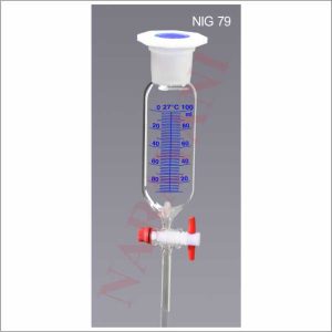 DROPPING FUNNELS, CYLINDRICAL, GRADUATED WITH SCREW TYPE PTFE KEY OR GLASS KEY STOPCOCK