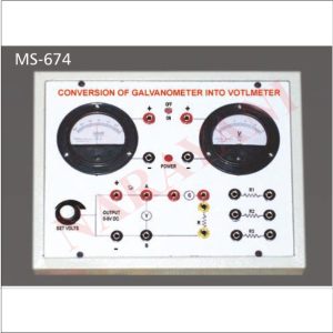 CONVERTION OF GALVANOMETER INTO A VOLTMETER