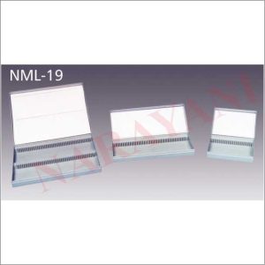 MICROSCOPE  SLIDE  BOX,  PLASTIC